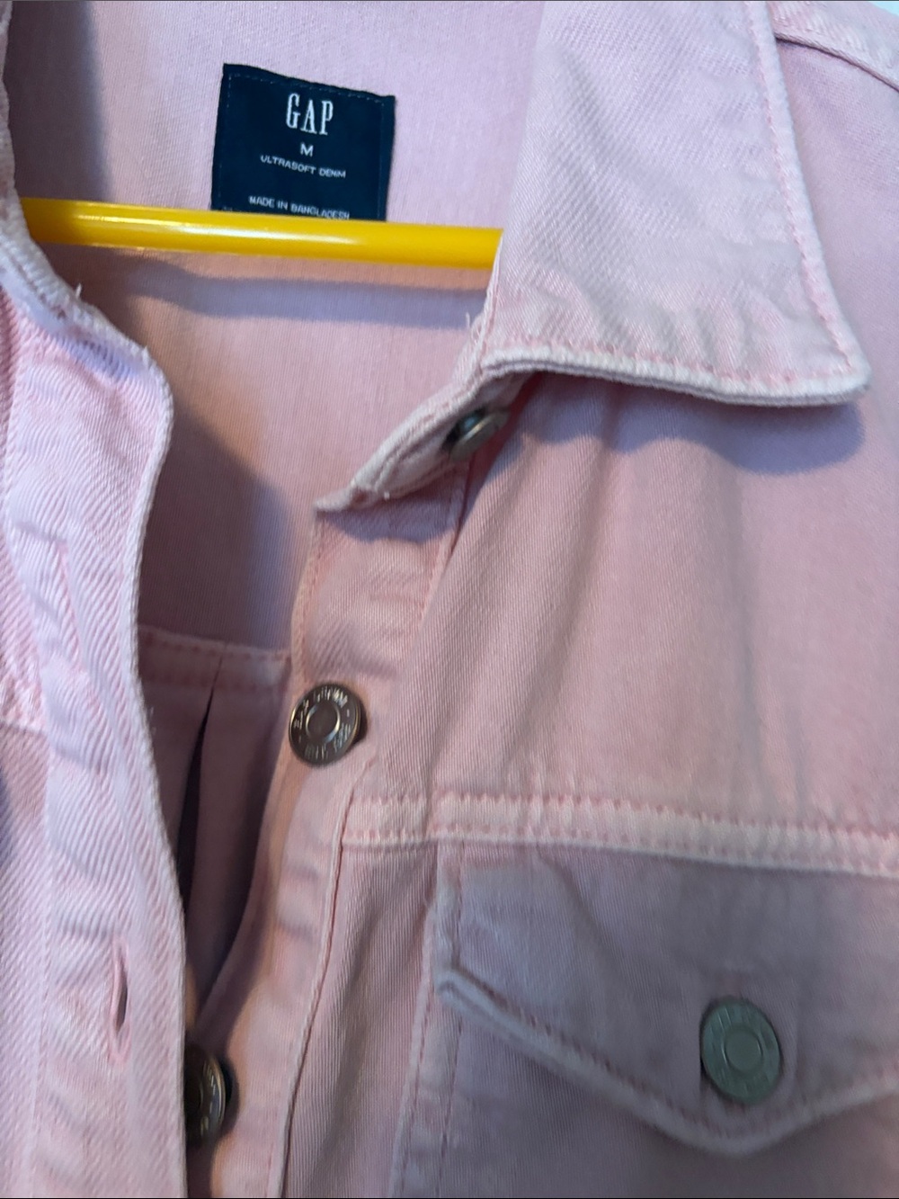 GAP Dusty Pink Polo Shirt Dress - Picture 2 of 4